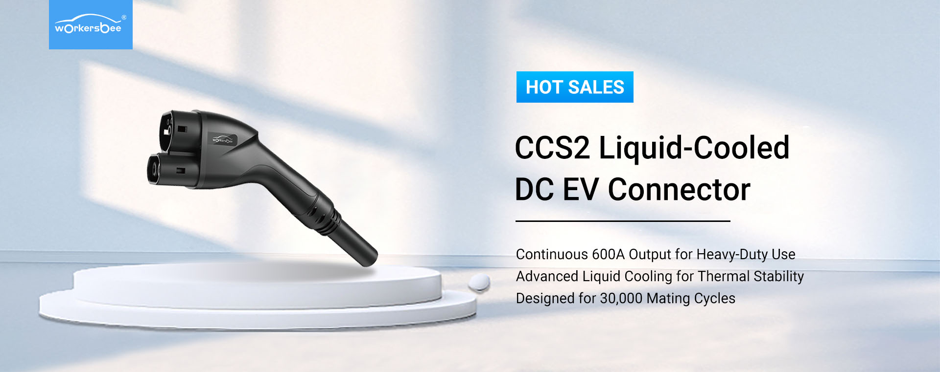 Connecteur EV refroidi par liquide Workersbee CCS2