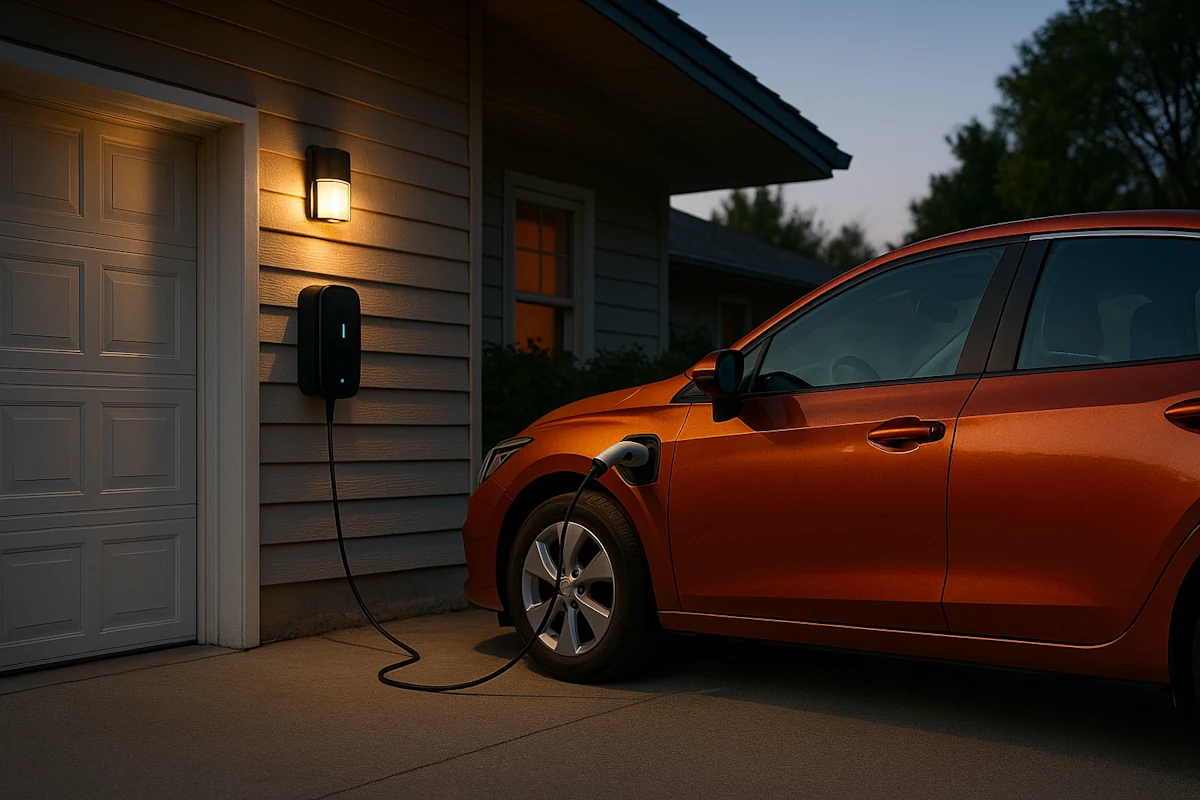 EV charging at home with a wallbox