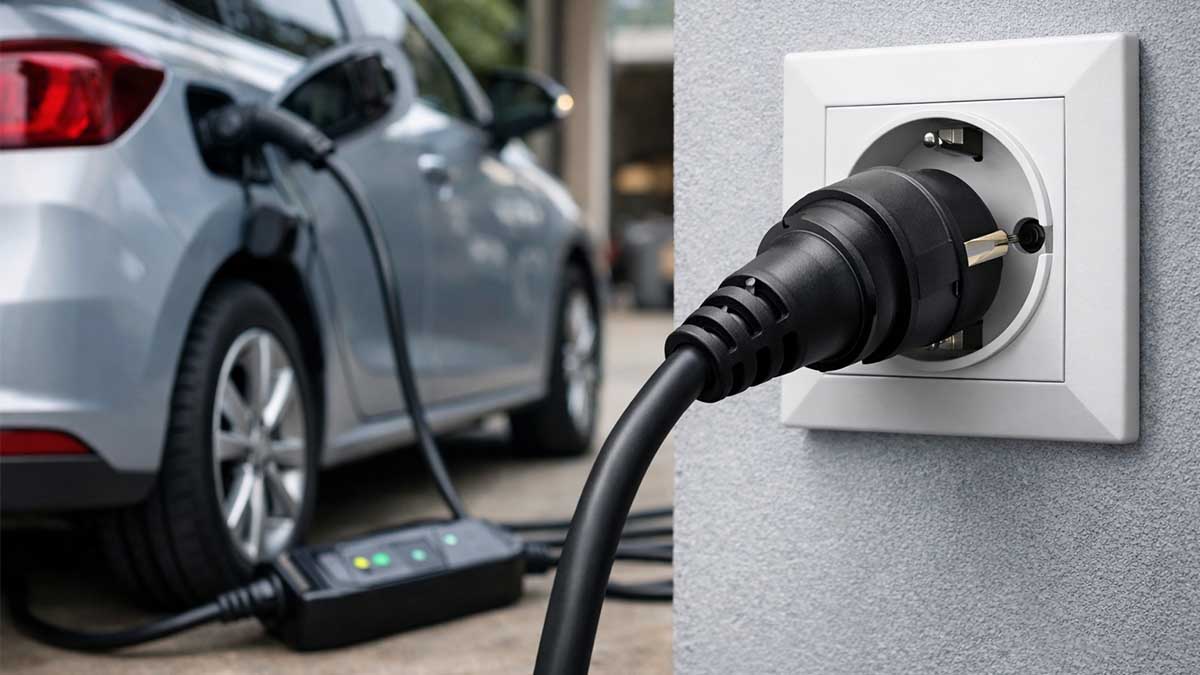 Recharge sur prise Schuko (type E/F) : Utilisation sûre des chargeurs portables pour véhicules électriques